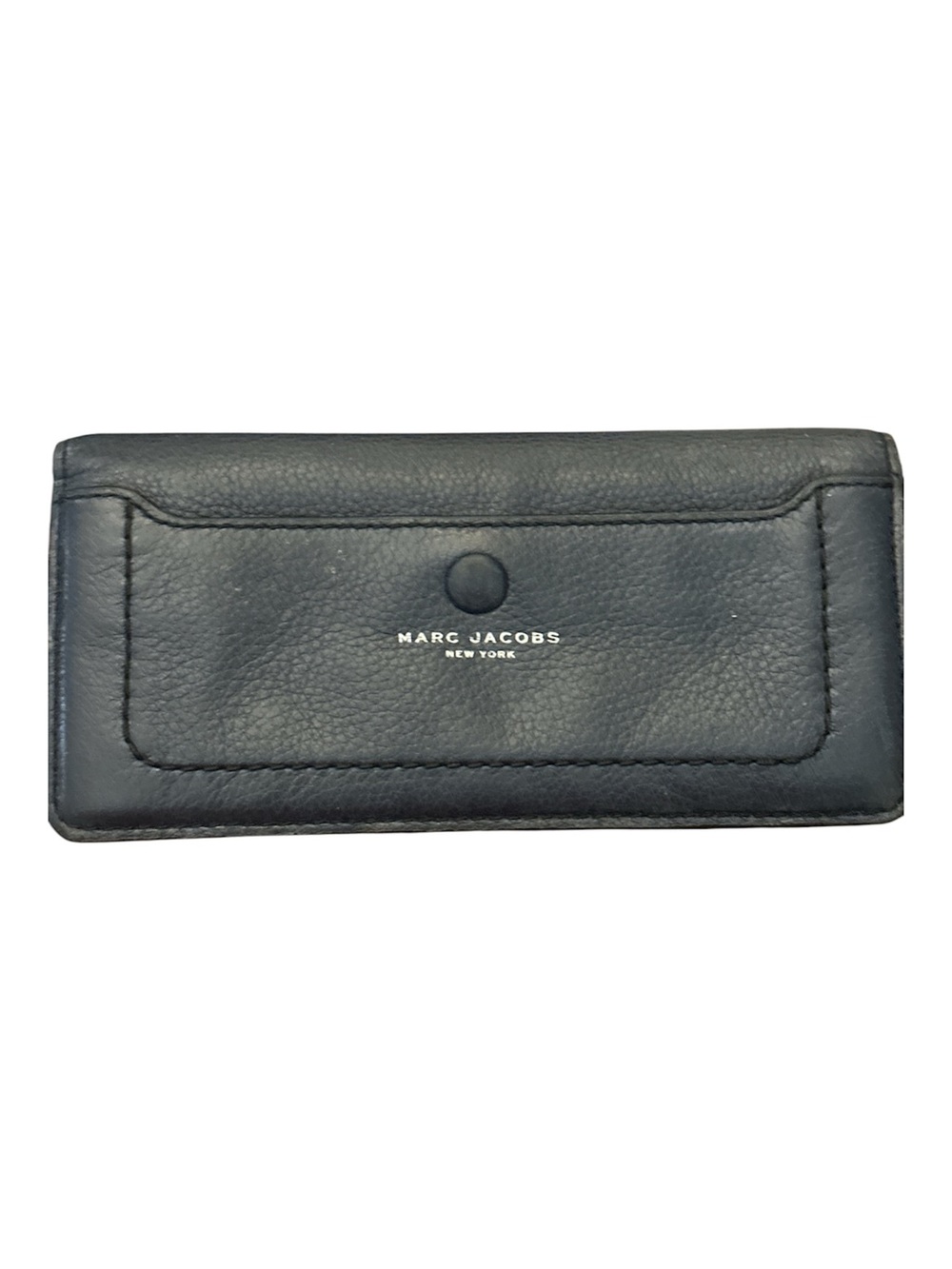Marc Jacobs Navy Blue Leather Wallet - Continental Style
